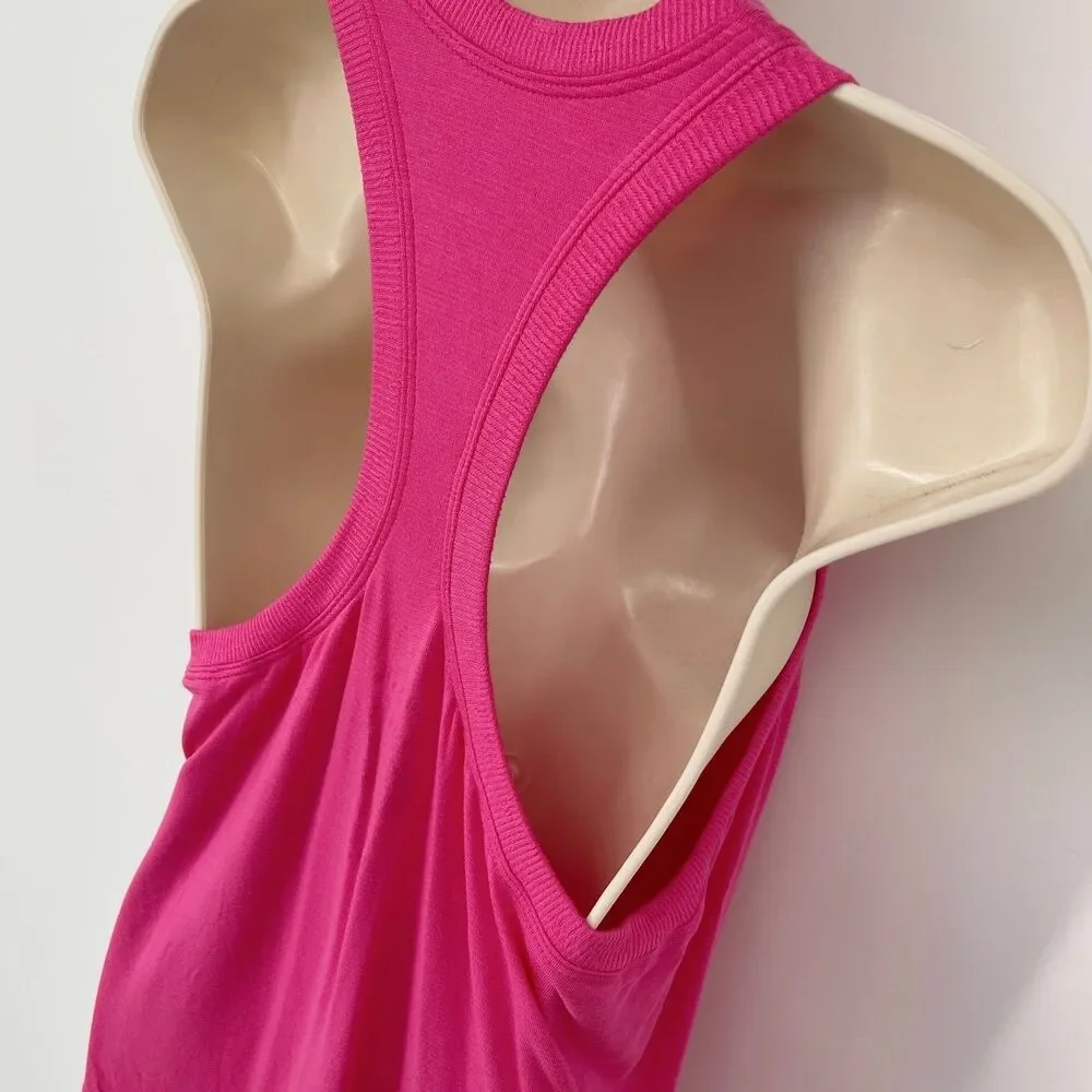 Free People Movement Take You There Punch Crush Pink Racerback Tank Top NEW XS/S